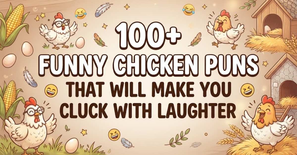100+ Funny Chicken Puns That Will Make You Cluck With Laughter
