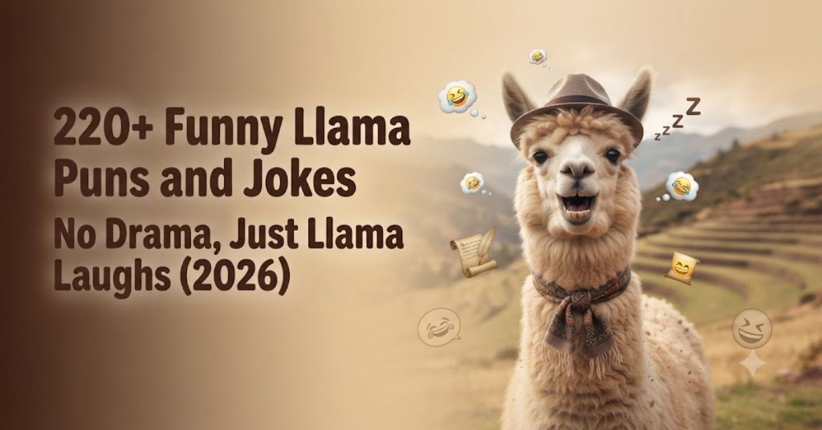 220+ Funny Llama Puns and Jokes: No Drama, Just Llama Laughs (2026)