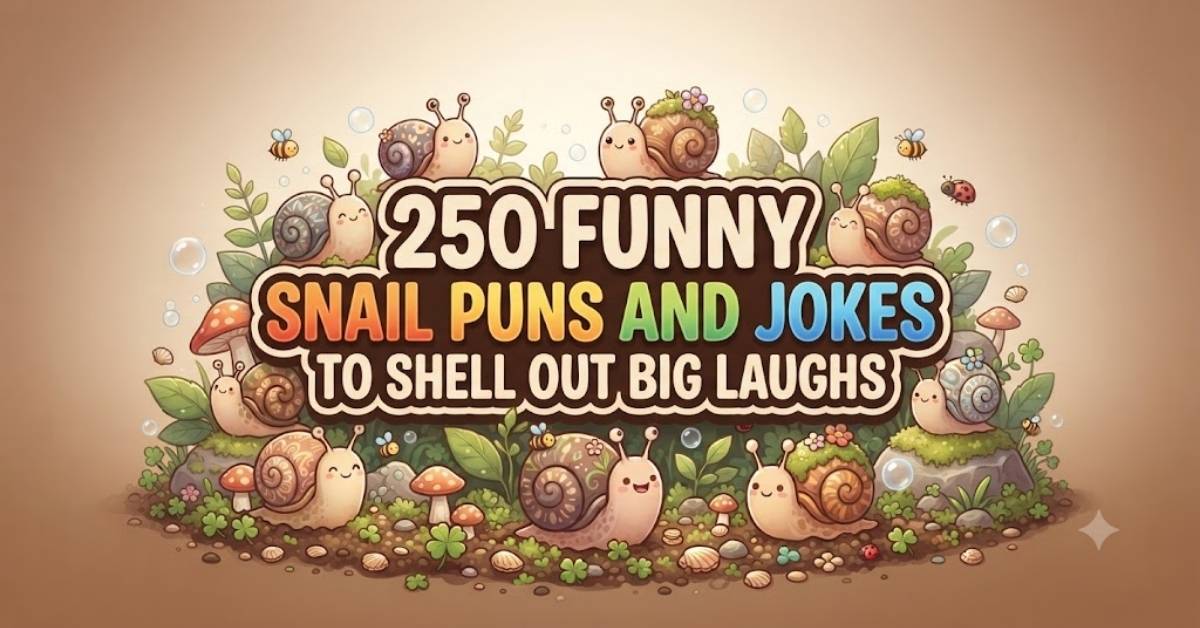 250 Funny Snail Puns and Jokes to Shell Out Big Laughs 