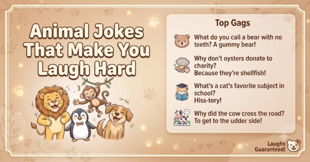 Animal Jokes That Make You Laugh Hard