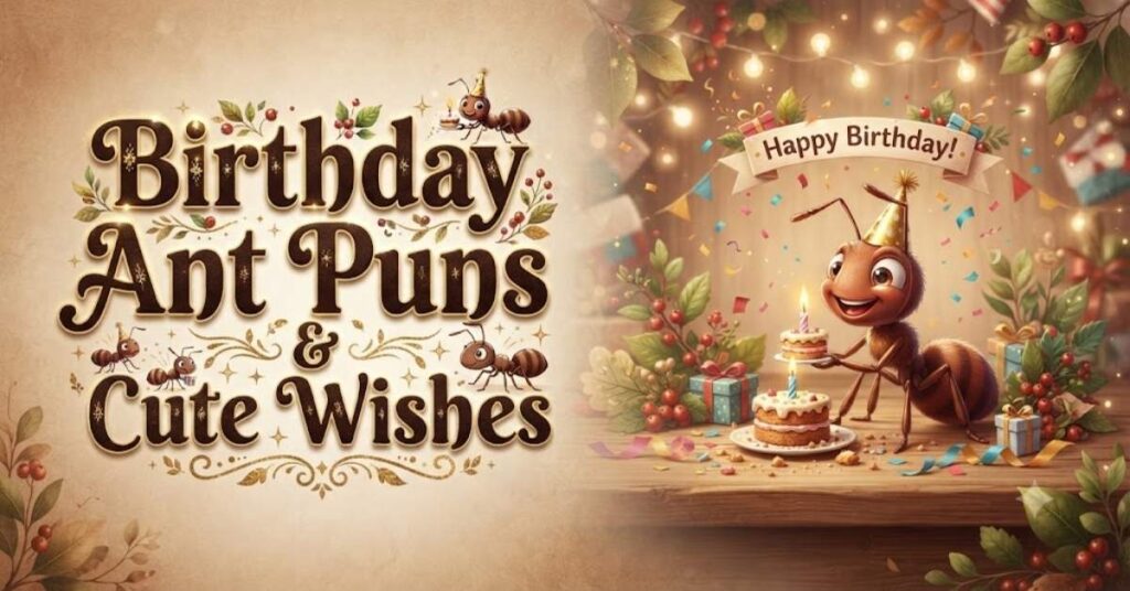 Birthday Ant Puns & Cute Wishes
