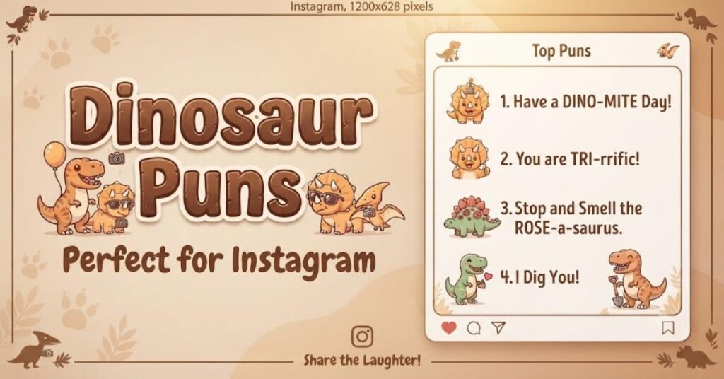 Dinosaur Puns Perfect for Instagram