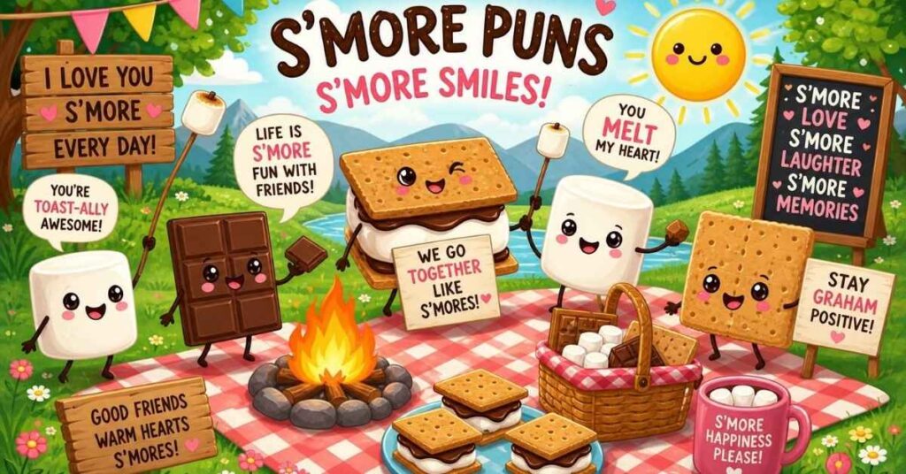 Lovely S’more Puns to Spread Smiles
