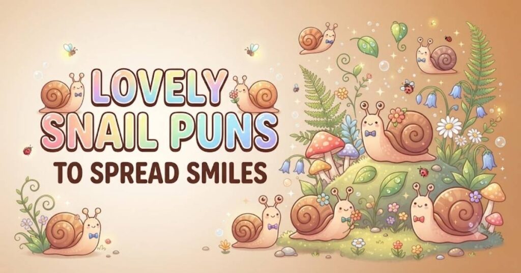 Lovely Snail Puns to Spread Smiles