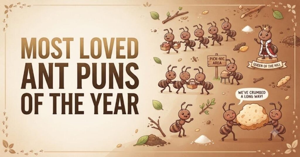 Most Loved Ant Puns of the Year