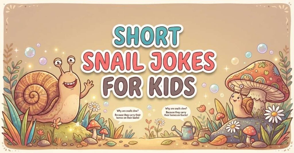 Short Snail Jokes for Kids