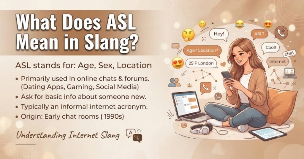 What Does ASL Mean in Slang?