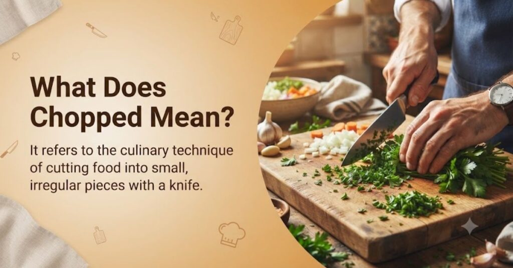 What Does Chopped Mean?
