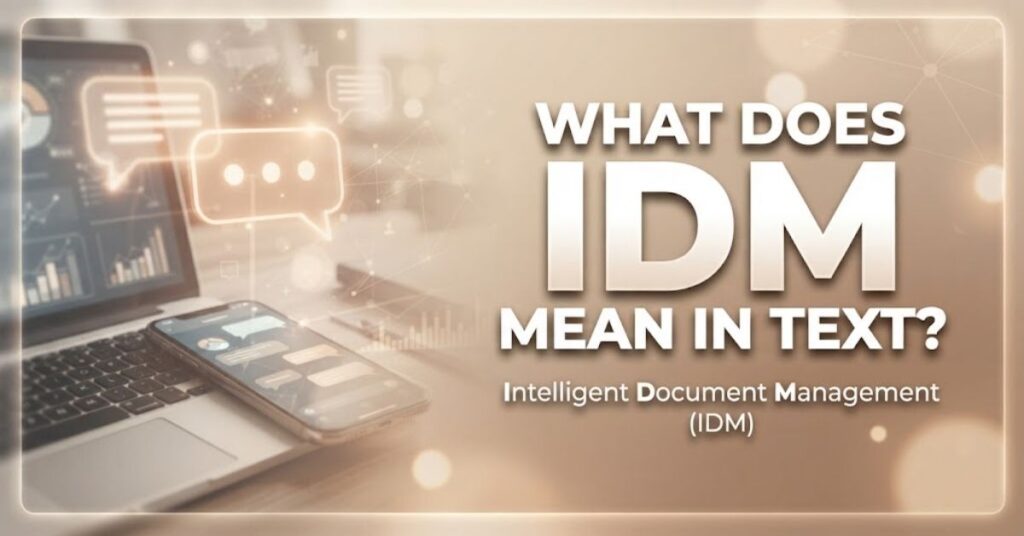 What Does IDM Mean in Text?