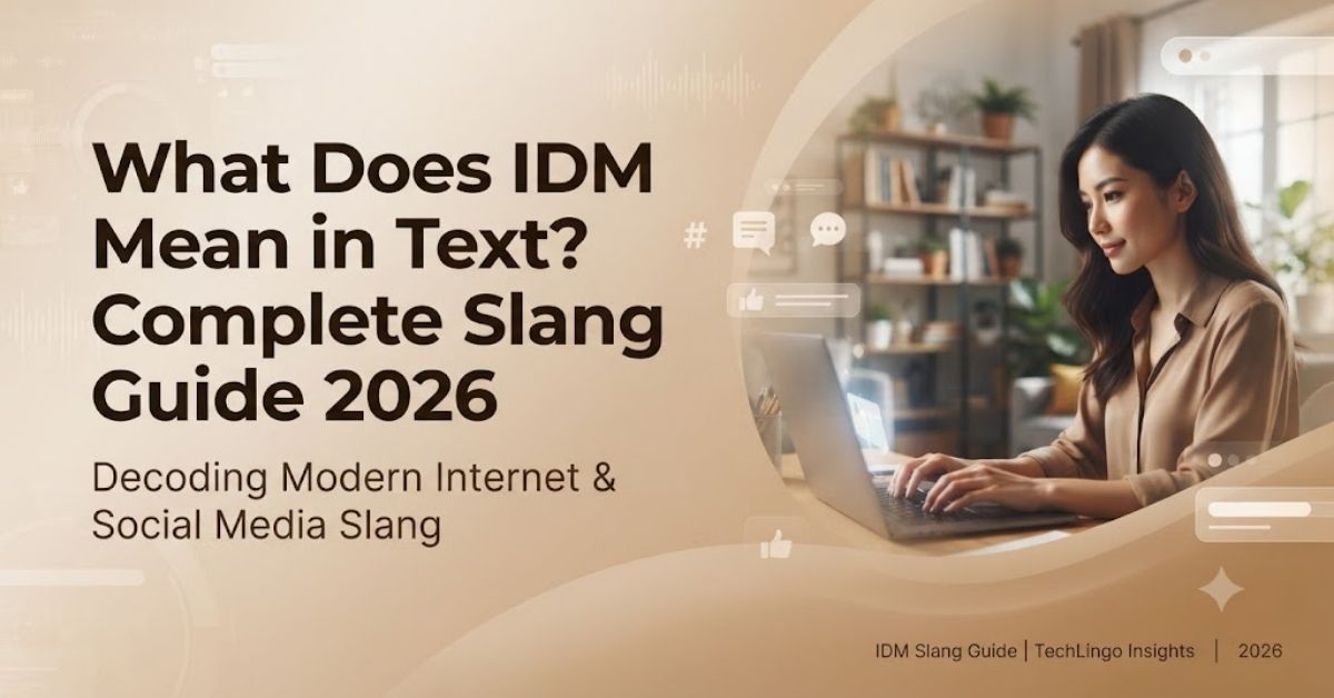What Does IDM Mean in Text? Complete Slang Guide 2026